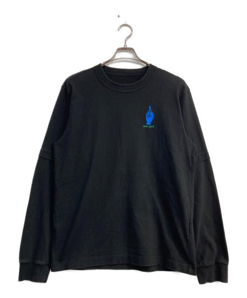 sacai（サカイ）sacai (サカイ) Gonz GONZ AND SACAI L/S T-Shirt ブラック サイズ:3の古着・服飾アイテム