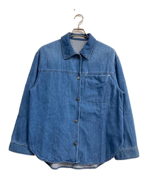 theory luxe（セオリーリュクス）theory luxe (セオリーリュクス) Slate Denim Ivane Shirt インディゴ サイズ:M (38)の古着・服飾アイテム