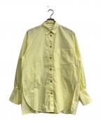 ENFOLDエンフォルド）の古着「SPRING BASIC SHIRT」｜イエロー