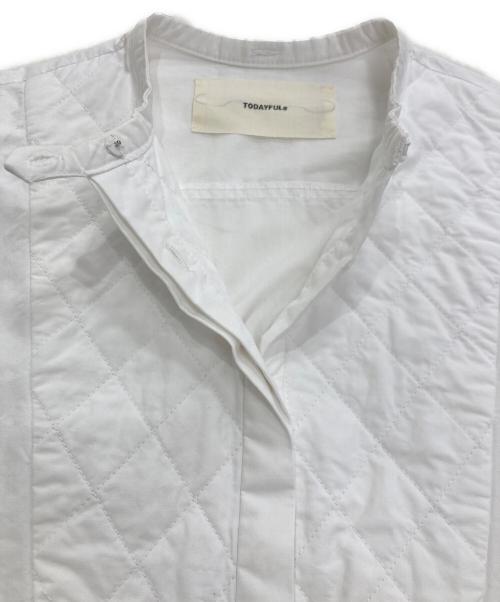 TODAYFUL（トゥデイフル）TODAYFUL (トゥデイフル) Quilting Shirts Dress ホワイト サイズ:S (36)の古着・服飾アイテム