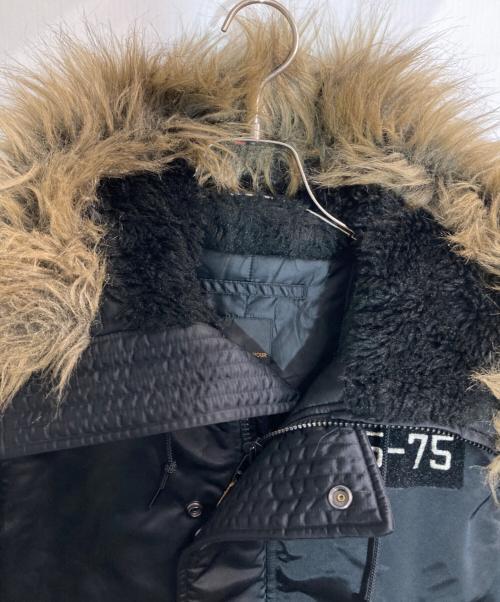 Hysteric Glamour（ヒステリックグラマー）Hysteric Glamour (ヒステリックグラマー) プリマロフトワッペン付き N-2B フライトジャケット ブラック サイズ:Sの古着・服飾アイテム