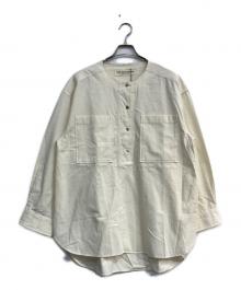 THE SHINZONE（ザ シンゾーン）の古着「COLLARLESS WORK SHIRT」｜アイボリー