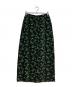 THE SHINZONE（ザ シンゾーン）の古着「FLORAL JACQUARD SKIRT」｜ブラック×グリーン