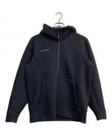 MAMMUT（マムート）の古着「ダイノ 2.0 ミッドレイヤー フーデッド ジャケット アジアンフィット」｜ブラック