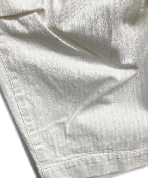 HAVERSACK（ハバーサック）HAVERSACK (ハバーサック) コットンヘリンボーンカーゴパンツ ホワイト サイズ:1の古着・服飾アイテム