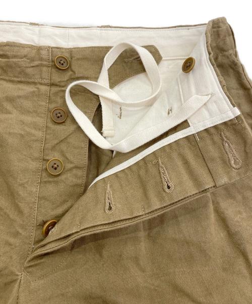 HAVERSACK（ハバーサック）HAVERSACK (ハバーサック) Old Canvas Wide Pants ブラウン サイズ:Sの古着・服飾アイテム