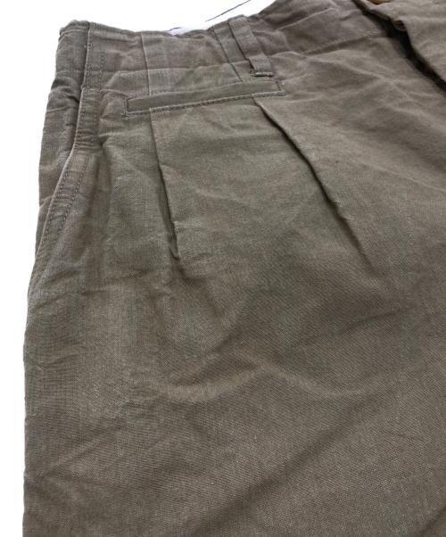 HAVERSACK（ハバーサック）HAVERSACK (ハバーサック) Old Canvas Wide Pants ブラウン サイズ:Sの古着・服飾アイテム