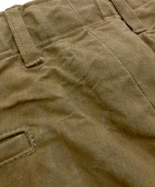 HAVERSACK（ハバーサック）HAVERSACK (ハバーサック) Old Canvas Wide Pants ブラウン サイズ:Sの古着・服飾アイテム