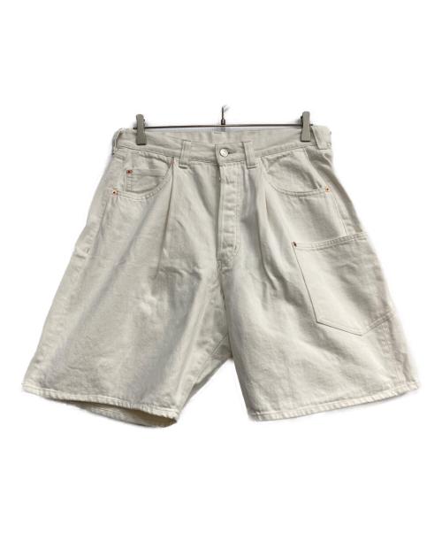 HAVERSACK（ハバーサック）HAVERSACK (ハバーサック) ハーフデニム ホワイト サイズ:Lの古着・服飾アイテム