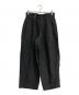HAVERSACK（ハバーサック）の古着「FRONT GATHERED SAROUEL PANTS」｜ブラック