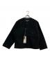HAVERSACK（ハバーサック）の古着「NO COLLAR MOLESKIN WORK JACKET」｜ブラック