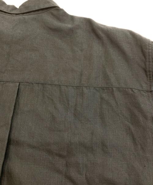 HAVERSACK（ハバーサック）HAVERSACK (ハバーサック) リネン半袖シャツ ブラック サイズ:1の古着・服飾アイテム