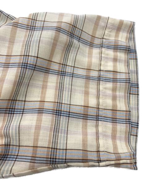 LEVI'S（リーバイス）LEVI'S (リーバイス) 半袖チェックシャツ ベージュ サイズ:Lの古着・服飾アイテム