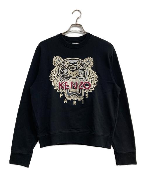 KENZO（ケンゾー）KENZO (ケンゾー) 刺繍スウェット ブラック サイズ:Sの古着・服飾アイテム
