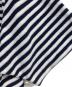 中古・古着 POLO RALPH LAUREN (ポロ・ラルフローレン) テリークロス ジョニーカラーポロシャツ ネイビー×ホワイト サイズ:LL 未使用品：7000円