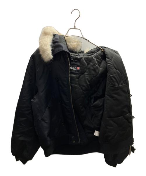 WILD THINGS（ワイルドシングス）WILD THINGS (ワイルドシングス) N-2B FLIGHT JACKET ブラック サイズ:Lの古着・服飾アイテム