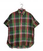 BEAMS PLUSビームスプラス）の古着「B.D. Pullover Classic-fit Madras」｜グリーン×レッド