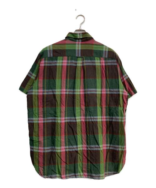 BEAMS PLUS（ビームスプラス）BEAMS PLUS (ビームスプラス) B.D. Pullover Classic-fit Madras グリーン×レッド サイズ:Lの古着・服飾アイテム