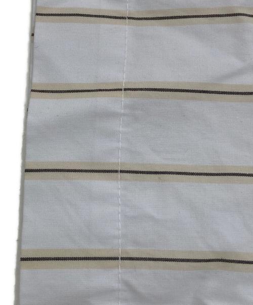 in・stru(men-tal)（インストルメンタル）in・stru(men-tal) (インストルメンタル) Cotton High Density Stripe Short-sleeve Shirt ホワイト サイズ:44の古着・服飾アイテム