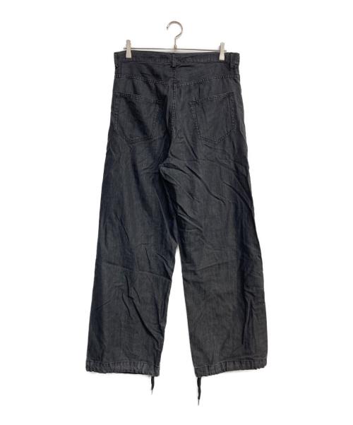 in・stru(men-tal).（インストルメンタル）in・stru(men-tal). (インストルメンタル) Cotton Tencel Denim Wide Pants ブラック サイズ:44の古着・服飾アイテム