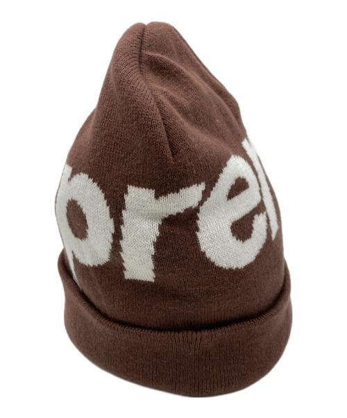 SUPREME（シュプリーム）Supreme (シュプリーム) BIG LOGO BEANIE ブラウンの古着・服飾アイテム