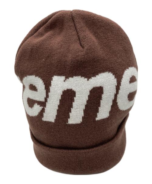 SUPREME（シュプリーム）Supreme (シュプリーム) BIG LOGO BEANIE ブラウンの古着・服飾アイテム