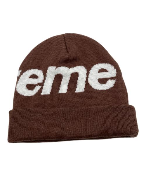 SUPREME（シュプリーム）Supreme (シュプリーム) BIG LOGO BEANIE ブラウンの古着・服飾アイテム