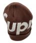 Supreme（シュプリーム）の古着「BIG LOGO BEANIE」｜ブラウン