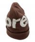 Supreme (シュプリーム) BIG LOGO BEANIE ブラウン：7000円