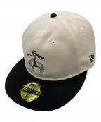 New Era×BROOKS BROTHERSニューエラ×ブルックスブラザーズ）の古着「コラボキャップ」｜アイボリー×ブラック