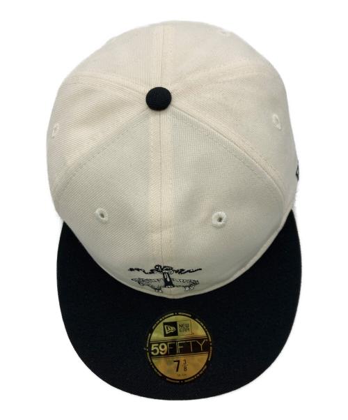 New Era（ニューエラ）New Era (ニューエラ) BROOKS BROTHERS (ブルックスブラザーズ) コラボキャップ アイボリー×ブラック サイズ:58.7㎝の古着・服飾アイテム