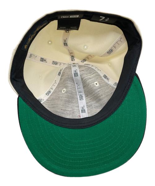 New Era（ニューエラ）New Era (ニューエラ) BROOKS BROTHERS (ブルックスブラザーズ) コラボキャップ アイボリー×ブラック サイズ:58.7㎝の古着・服飾アイテム