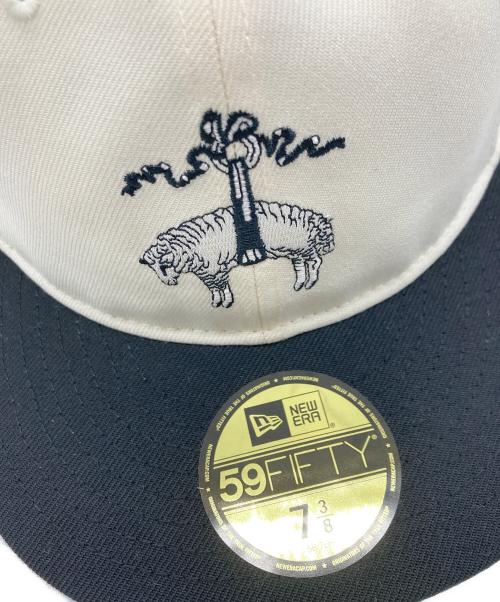 New Era（ニューエラ）New Era (ニューエラ) BROOKS BROTHERS (ブルックスブラザーズ) コラボキャップ アイボリー×ブラック サイズ:58.7㎝の古着・服飾アイテム