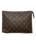 LOUIS VUITTON（ルイ ヴィトン）の古着「ポッシュ・トワレット26　	モノグラム」｜ブラウン