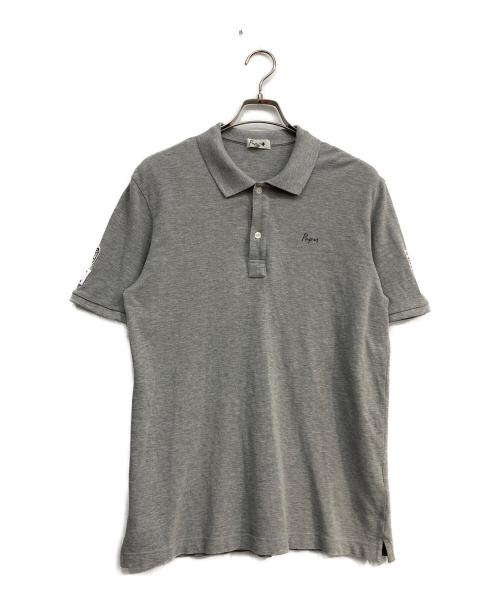 PAPAS PLUS（パパスプラス）PAPAS PLUS (パパスプラス) ポロシャツ グレー サイズ:Mの古着・服飾アイテム