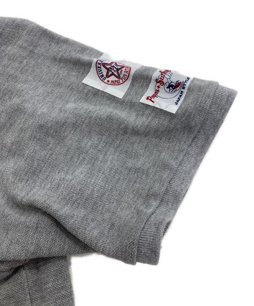 PAPAS PLUS（パパスプラス）PAPAS PLUS (パパスプラス) ポロシャツ グレー サイズ:Mの古着・服飾アイテム