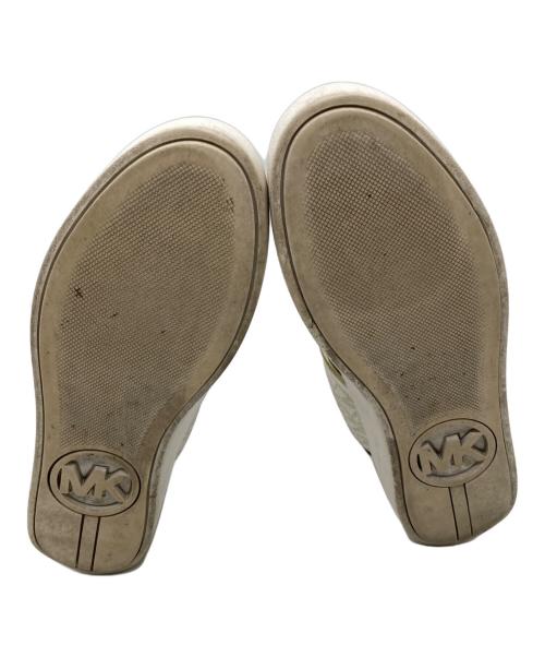 MICHAEL KORS（マイケルコース）MICHAEL KORS (マイケルコース) ローカットスニーカー ホワイト×グリーン サイズ:6Mの古着・服飾アイテム