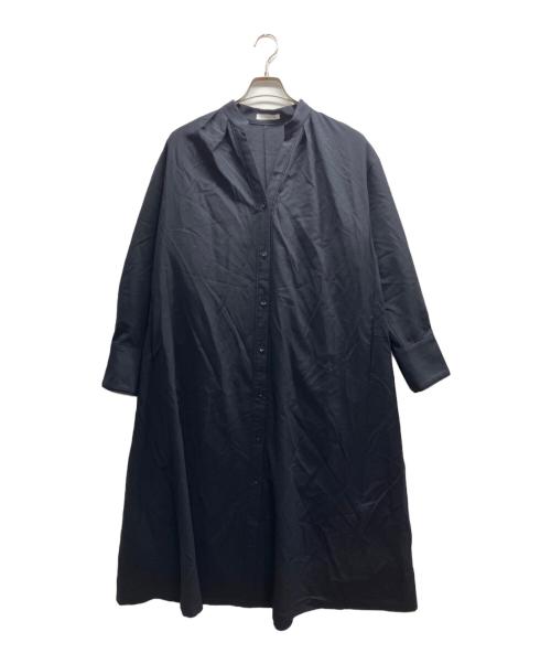 ebure（エブール）EBURE (エブール) ウールシャツワンピース ネイビー サイズ:38の古着・服飾アイテム