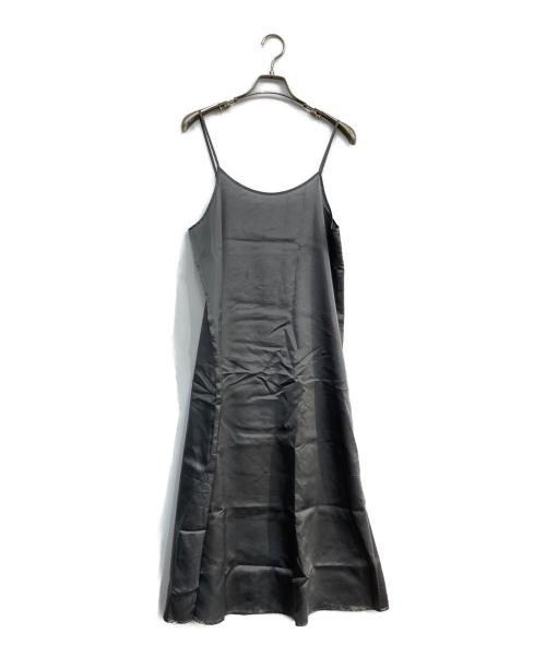 ebure（エブール）EBURE (エブール) クリアチェックハイネックワンピース グレー サイズ:38の古着・服飾アイテム
