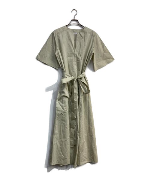 POSTELEGANT（ポステレガント）POSTELEGANT (ポステレガント) COTTON BROAD LONG DRESS ベージュ サイズ:Ｓの古着・服飾アイテム