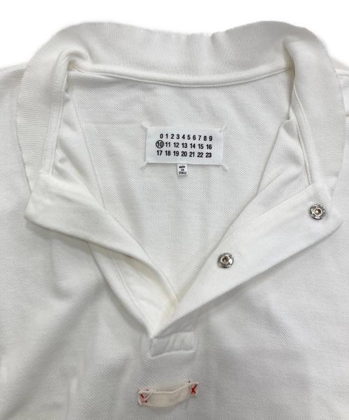 Maison Margiela（メゾンマルジェラ）Maison Margiela (メゾンマルジェラ) ポロシャツ ホワイト サイズ:Lの古着・服飾アイテム