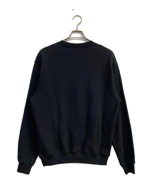 GUCCI（グッチ）GUCCI (グッチ) ロゴクルーネックスウェット ブラック サイズ:XSの古着・服飾アイテム