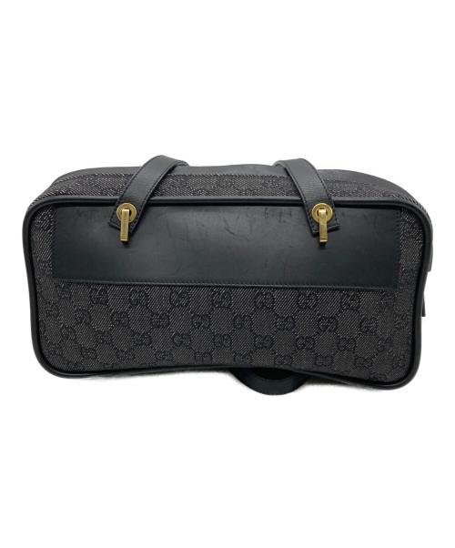GUCCI（グッチ）GUCCI (グッチ) GGキャンバスワンショルダーバッグ ブラックの古着・服飾アイテム