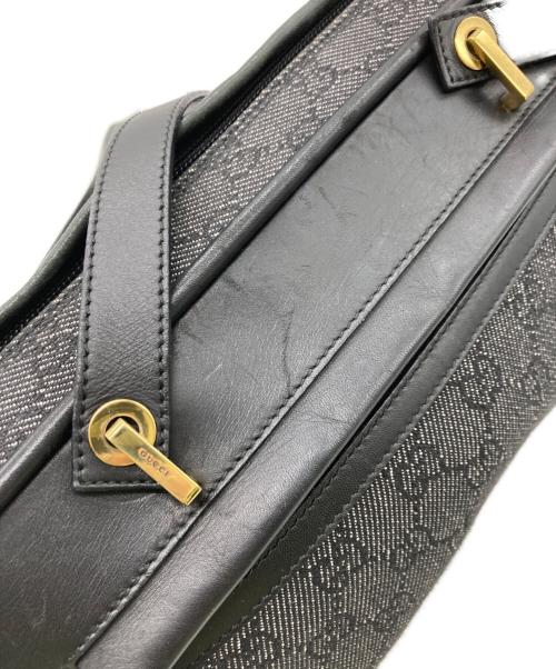 GUCCI（グッチ）GUCCI (グッチ) GGキャンバスワンショルダーバッグ ブラックの古着・服飾アイテム
