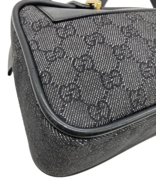 GUCCI（グッチ）GUCCI (グッチ) GGキャンバスワンショルダーバッグ ブラックの古着・服飾アイテム