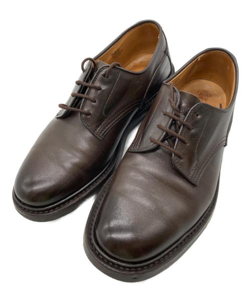 Tricker's（トリッカーズ）Tricker's (トリッカーズ) WOODSTOCK プレーントゥシューズ ブラウン サイズ:7 1/2の古着・服飾アイテム