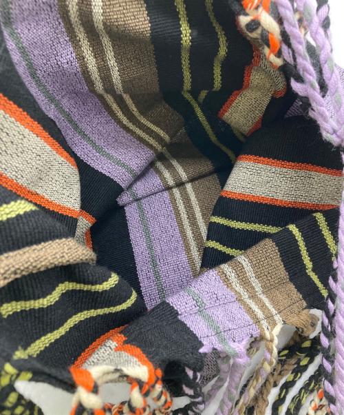 MARNI（マルニ）MARNI (マルニ) フラワーカフェハンモックバッグ パープル×ブラックの古着・服飾アイテム