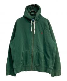 POLO RALPH LAUREN（ポロ・ラルフローレン）の古着「ジップパーカー」｜グリーン