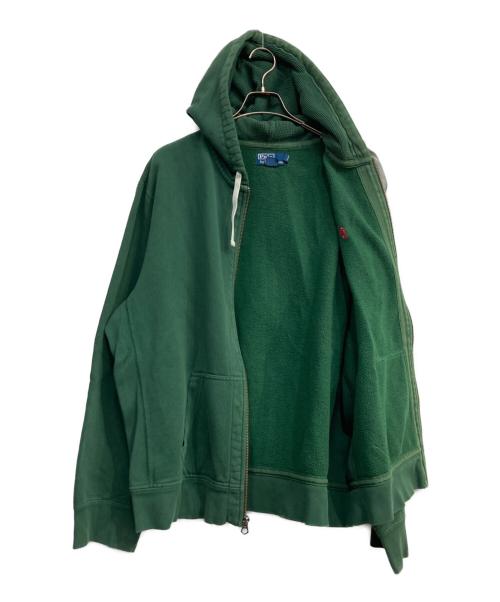 POLO RALPH LAUREN（ポロ・ラルフローレン）POLO RALPH LAUREN (ポロ・ラルフローレン) ジップパーカー グリーン サイズ:XXLの古着・服飾アイテム
