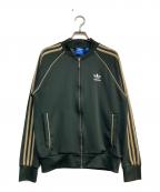 adidas Originalsアディダスオリジナル）の古着「Superstar Track Top」｜ダークグリーン